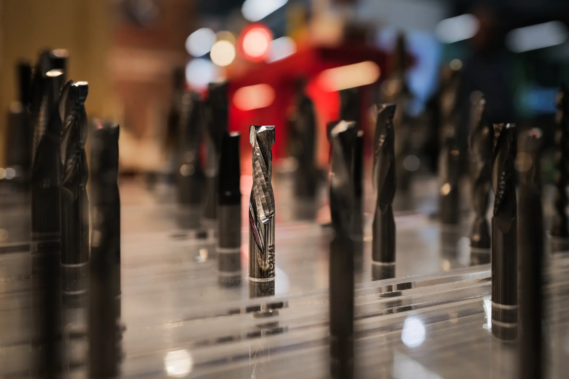 CNC-Bohrer im Set – technische Produktfotografie mit Präzision.