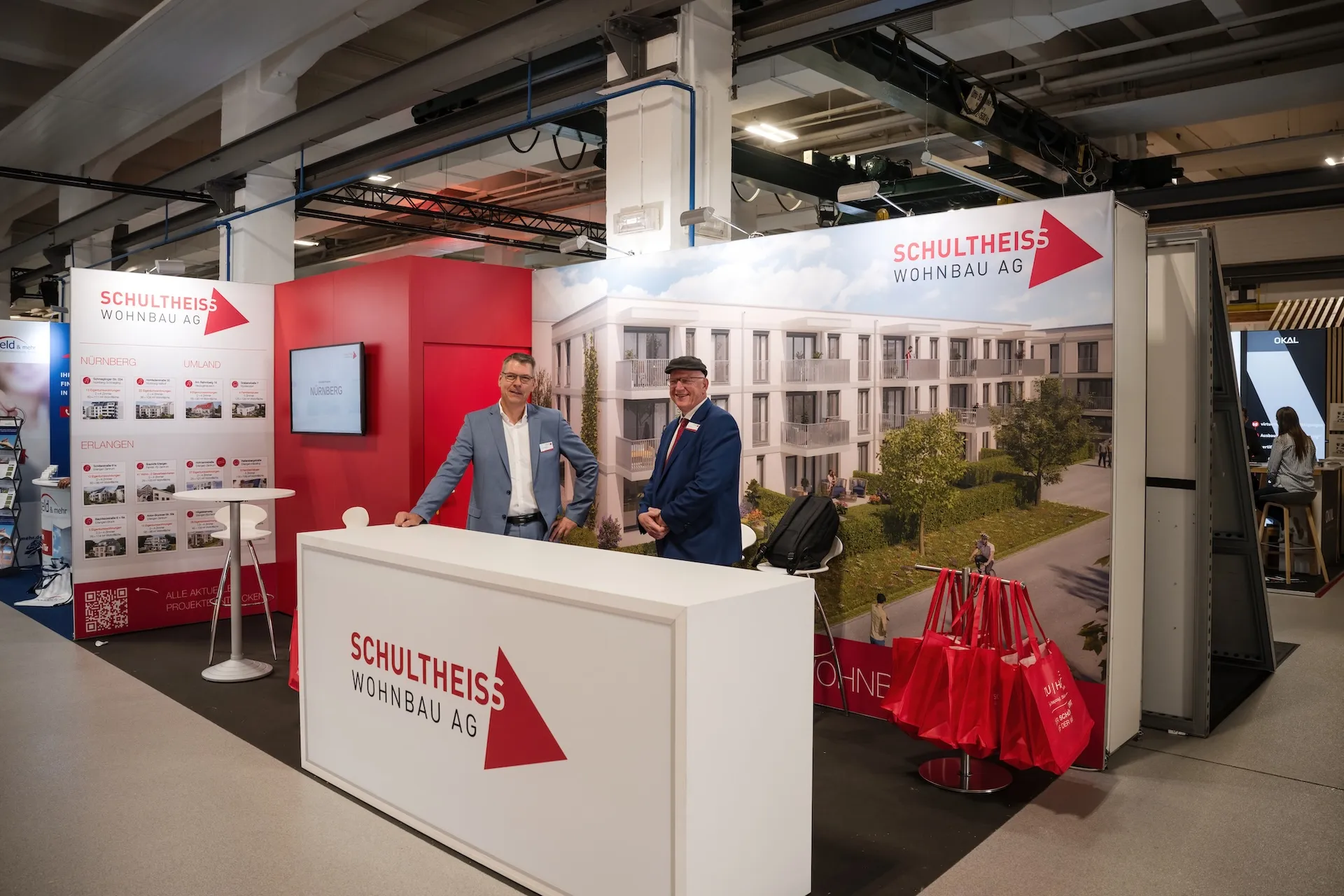 Messeauftritt der Schultheiss Wohnbau AG – professionell eingefangen für starke Markenpräsenz.